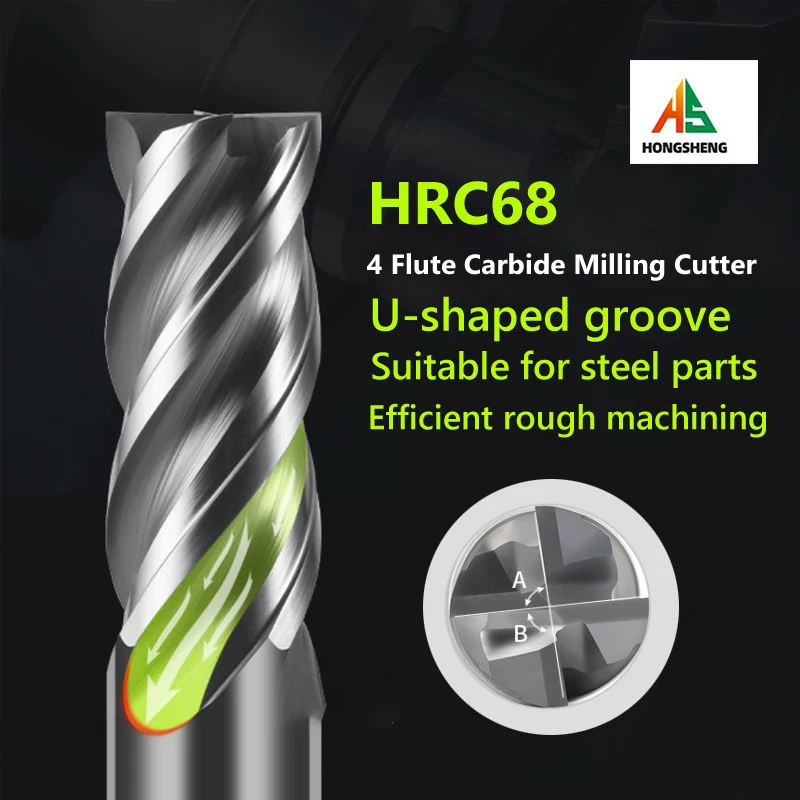 Diy Cnc Router Electronics - CNC Carbide End Mill HRC68 Unequal