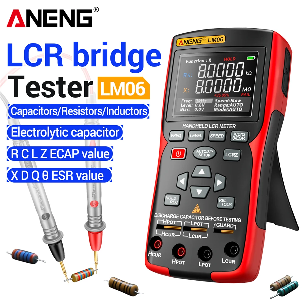 Diy Electronics Tools - LM06 LCR Bridge Meter Electronic ESR