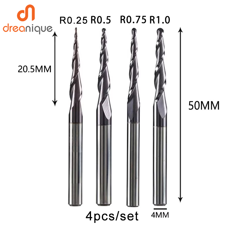 Diy Cnc Router Electronics - 4pcs/Lot carbide Solid Carbide shank 4mm