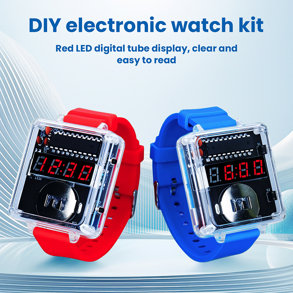 Diy Electronics Kits For Kids - DIY Electronic Watch Kit 0.28'' LED