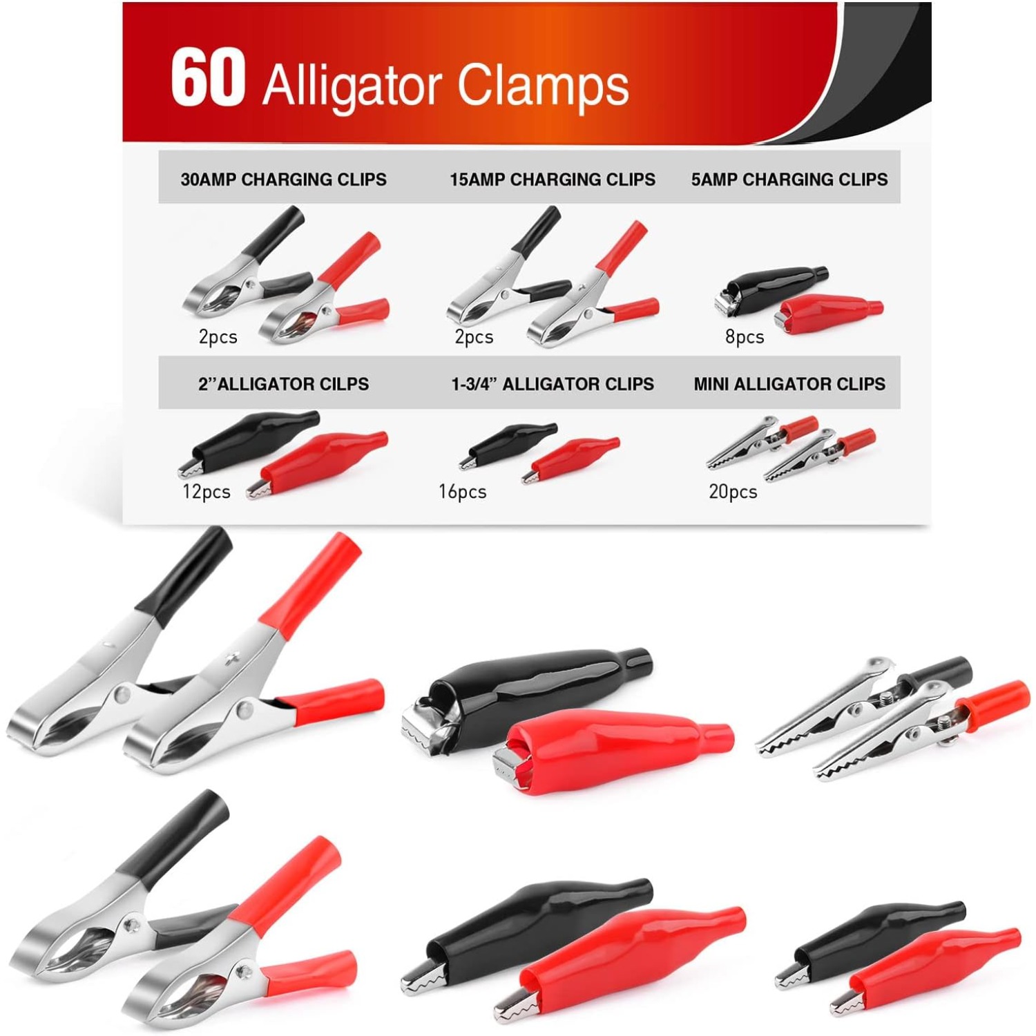 Nilight 60PCS Alligator Clip A - Diy Electronics Project Kit review and price