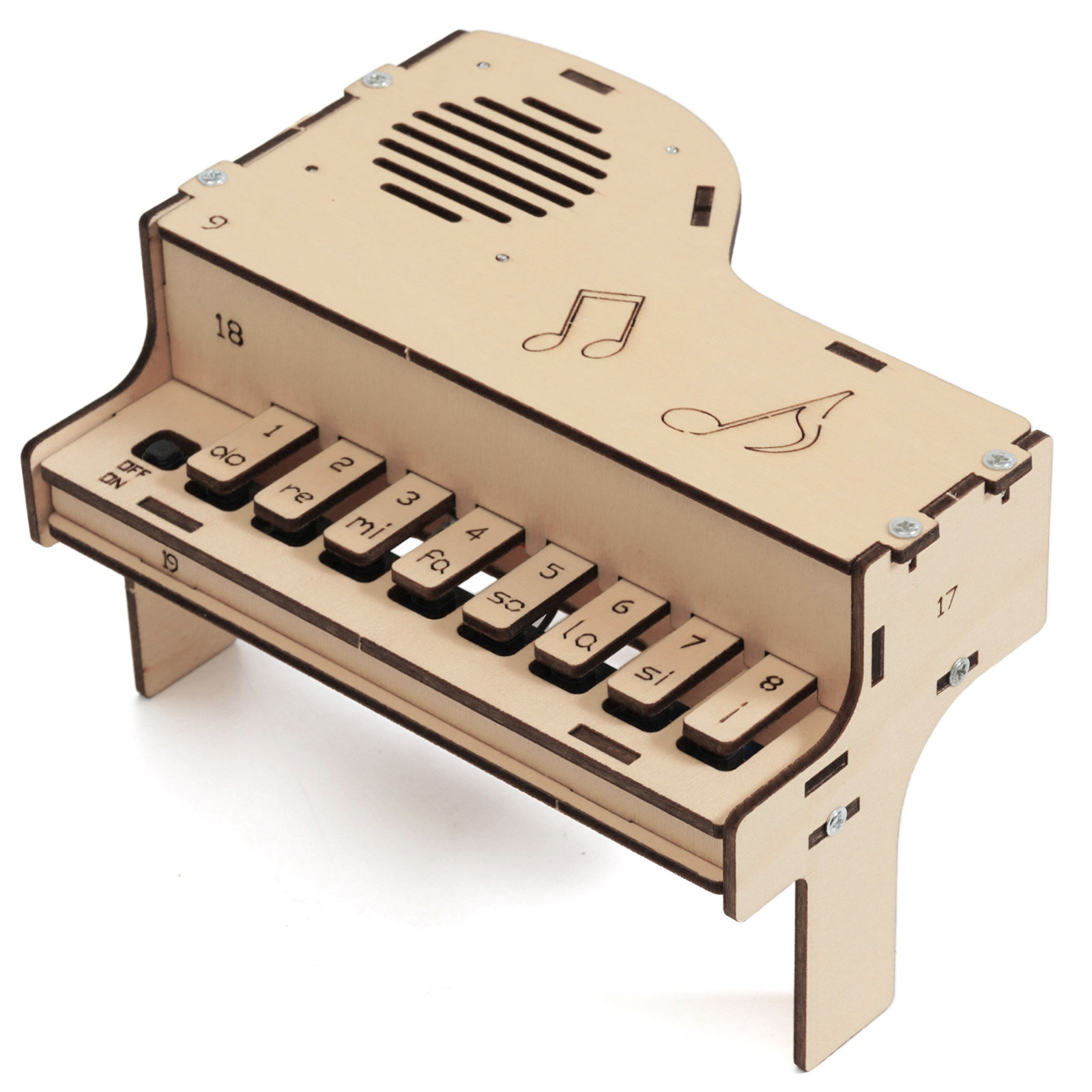 DIY Wooden Electronic Piano Mo - Diy Electronics Kits For Kids review and price