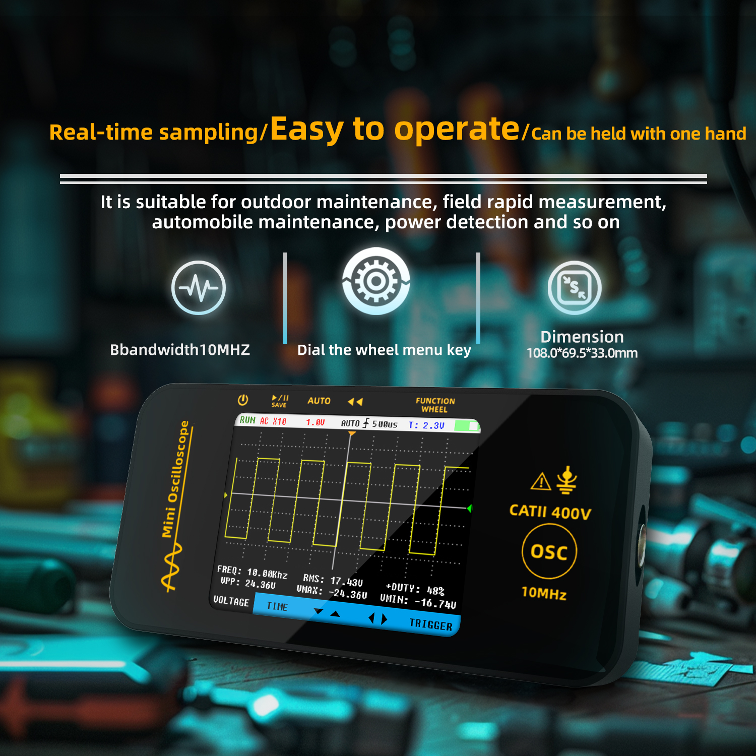 BSIDE OT3 Handheld Oscilloscop - Oscilloscope Dso Mini review and price