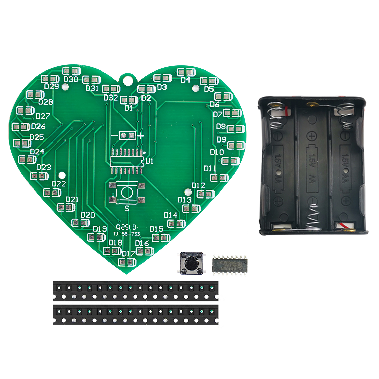 DIY LED Heart Flashing Light K - Diy Electronics Kits For Kids review and price
