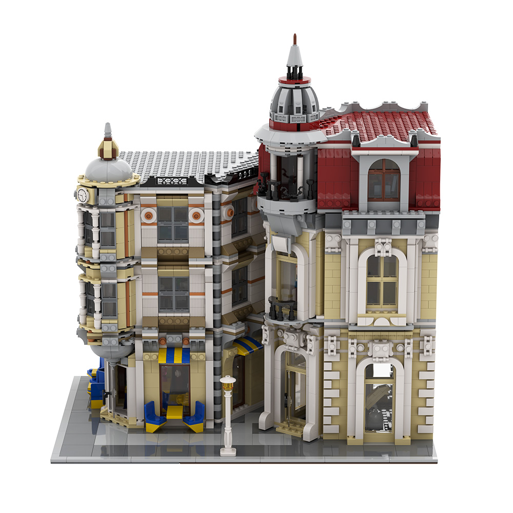 Gobricks MOC Street View Corne - Diy Electronics Store review and price