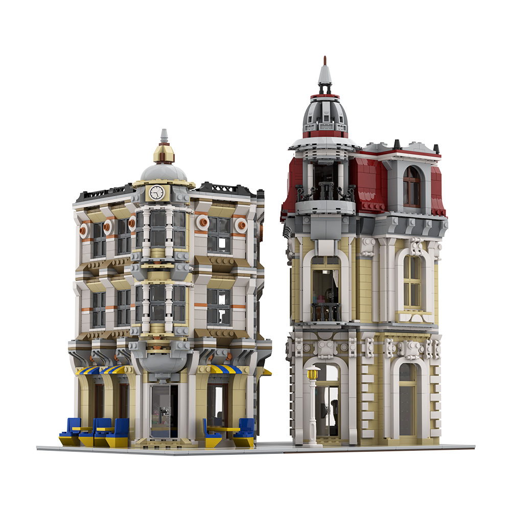 Gobricks MOC Street View Corne - Diy Electronics Store review and price
