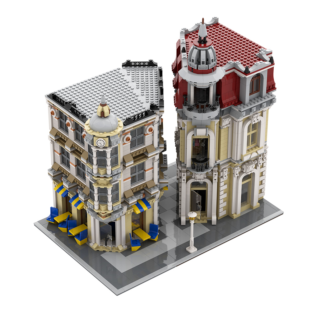 Gobricks MOC Street View Corne - Diy Electronics Store review and price
