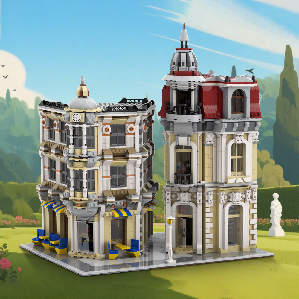 Gobricks MOC Street View Corne - Diy Electronics Store review and price