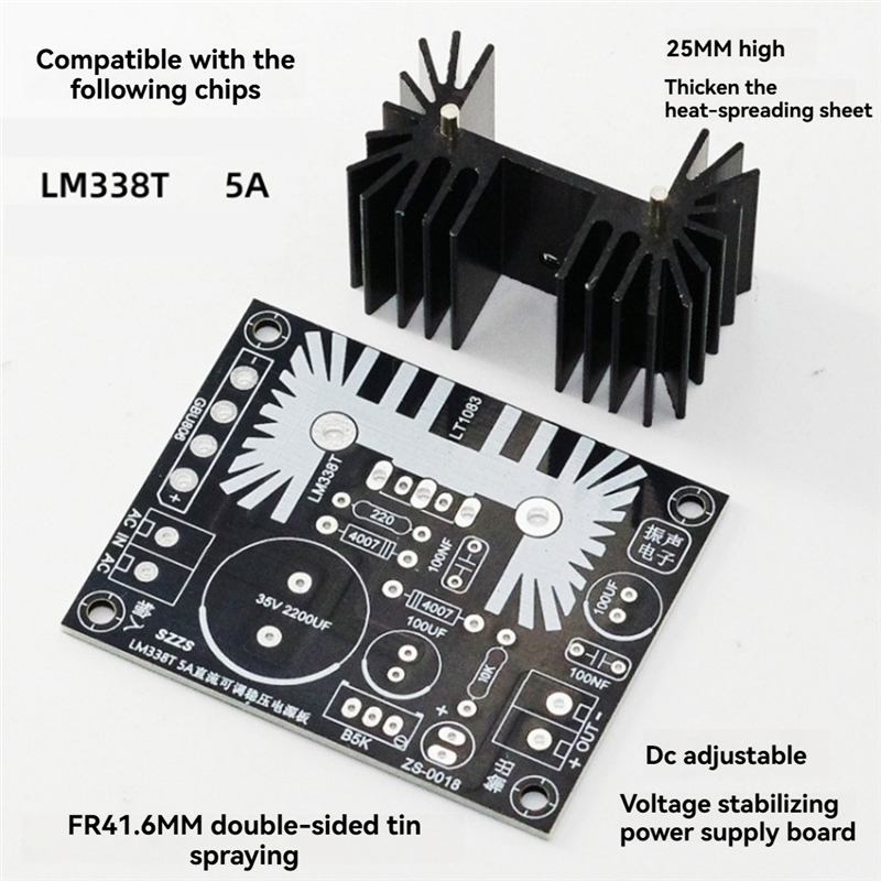 A13E-LM338 5A Output Filament  - Diy Electronics Board review and price