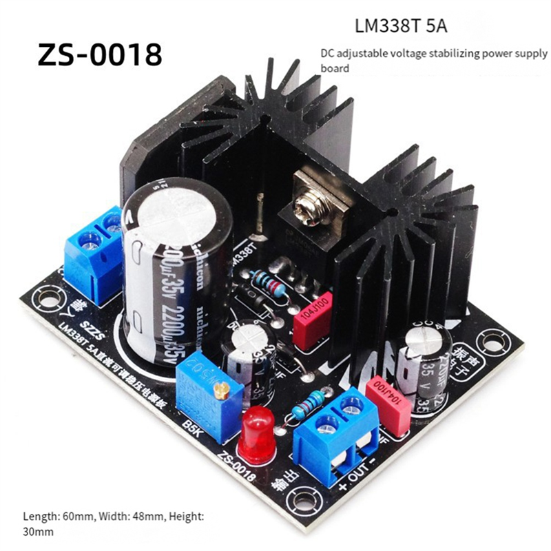 A13E-LM338 5A Output Filament  - Diy Electronics Board review and price