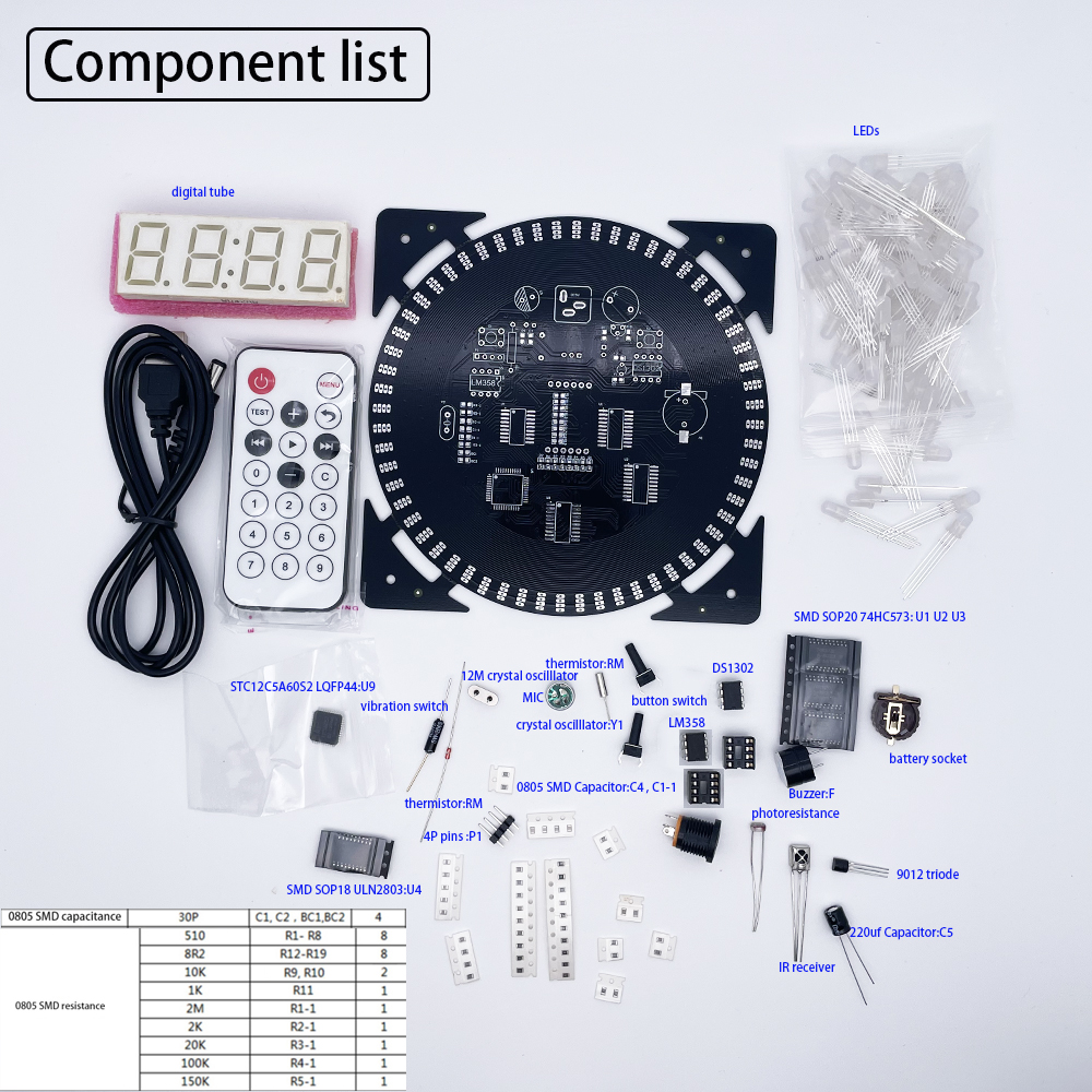 DIY electronic clock kit 14.5* - Diy Electronics Projects For Adults review and price