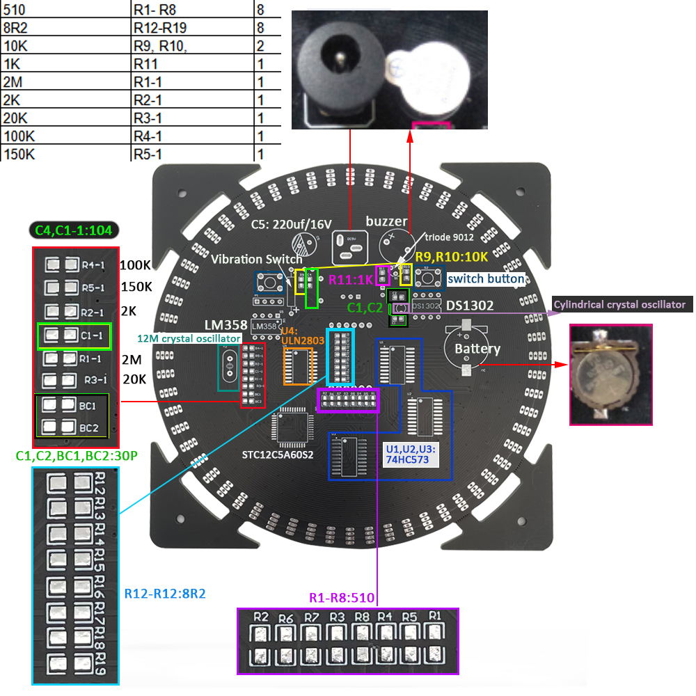 DIY electronic clock kit 14.5* - Diy Electronics Projects For Adults review and price