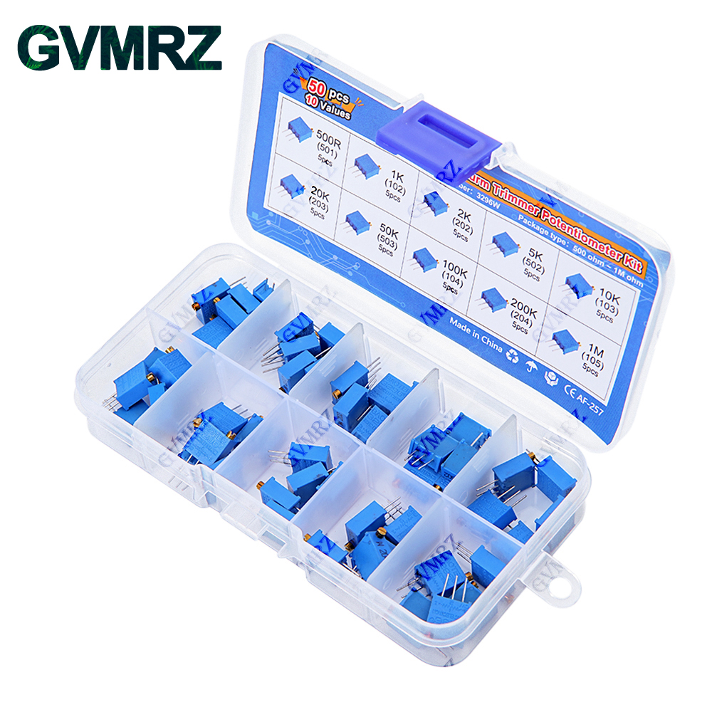 50PCS 10Values 3296W Multiturn - Diy Home Electronics Projects review and price