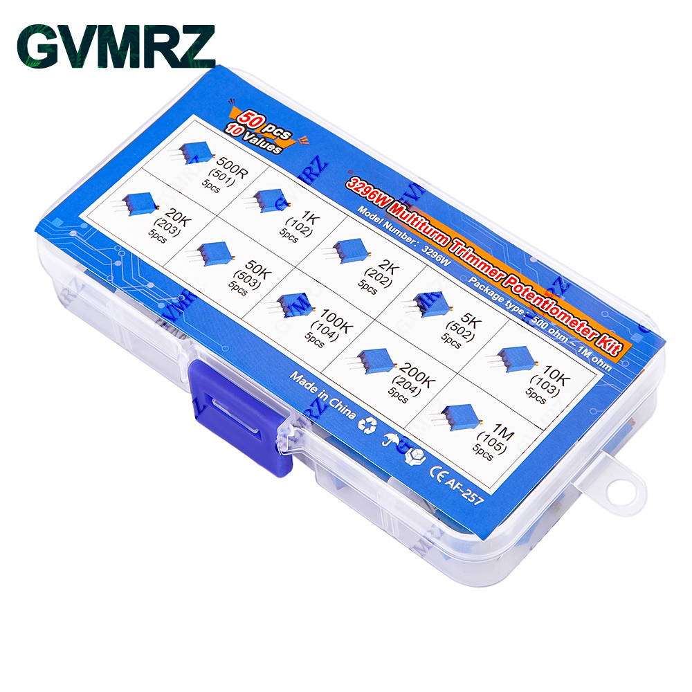 50PCS 10Values 3296W Multiturn - Diy Home Electronics Projects review and price