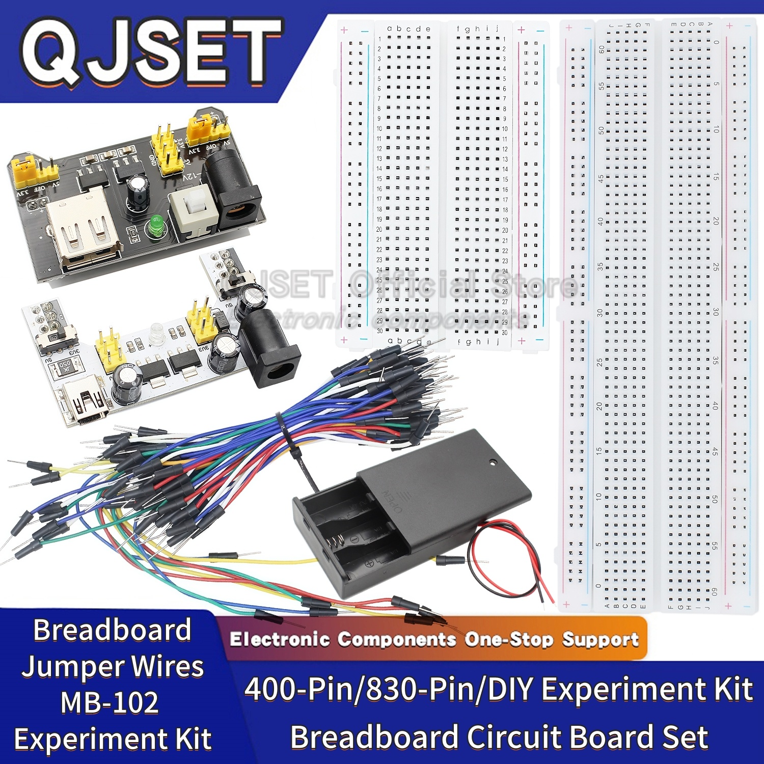 400 830-hole Breadboard MB-102 - Diy Electronics Breadboard review and price