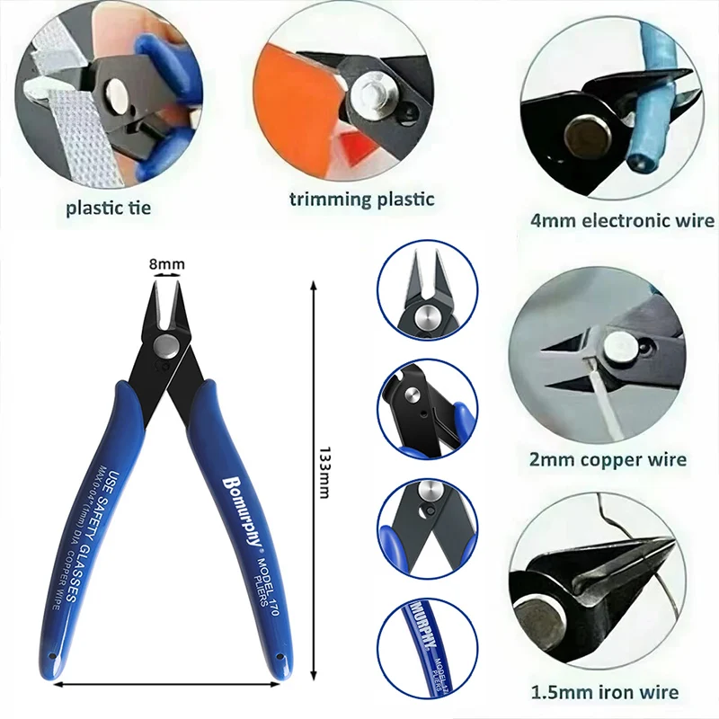 170 Electronic Diagonal Pliers - Diy Home Electronics Projects review and price