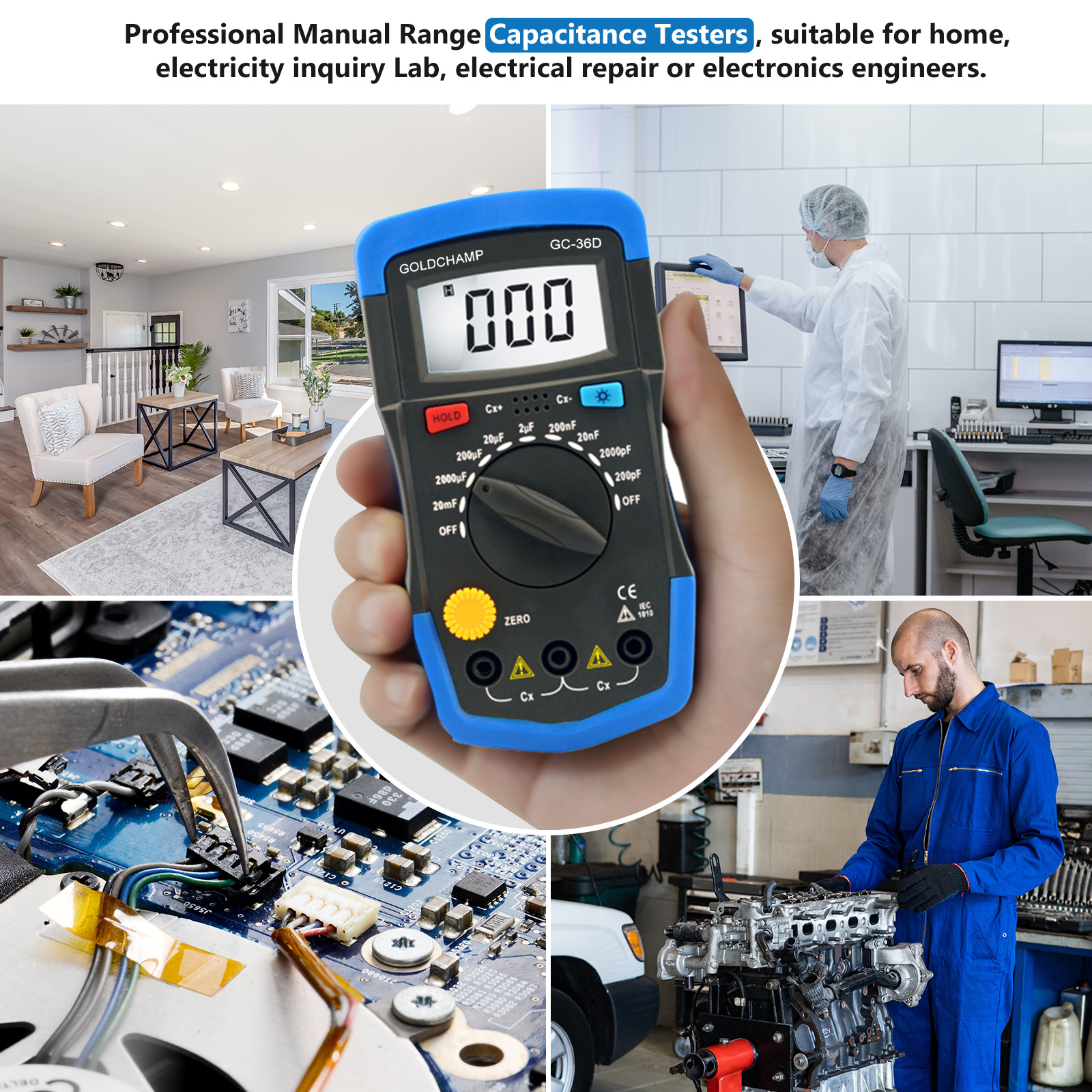 Digital Capacitance Meter 0.1p - Diy Electronics Tools review and price
