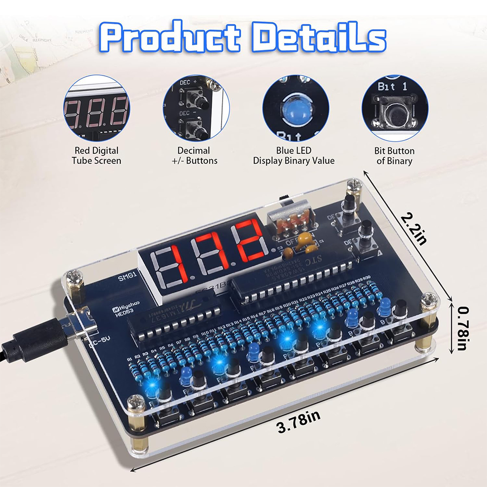 DIY Electronic Kit Binary to D - Diy Electronics Projects For Adults review and price