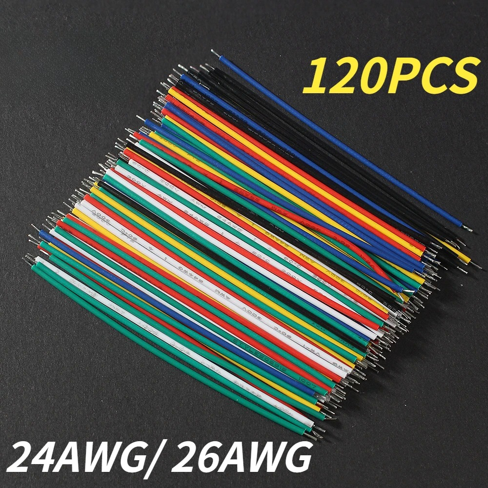 120PCS 24AWG/26AWG Tinned Copp - Diy Electronics Breadboard review and price