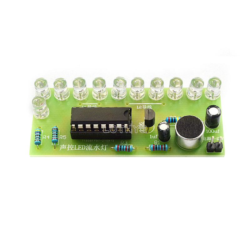 CD4017 Voice Control LED Water - Diy Electronics Project Kit review and price