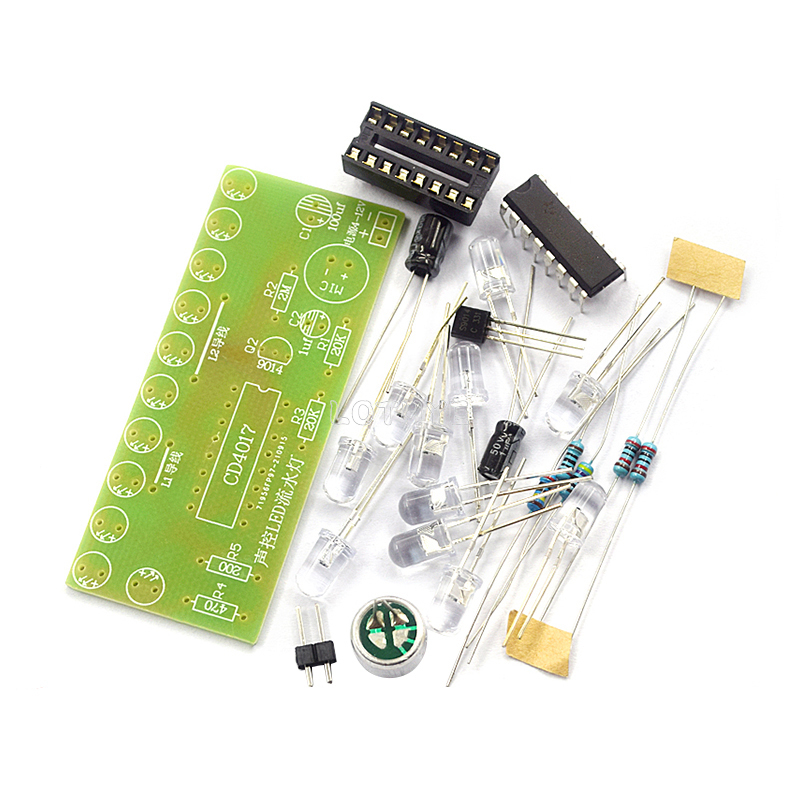 CD4017 Voice Control LED Water - Diy Electronics Project Kit review and price