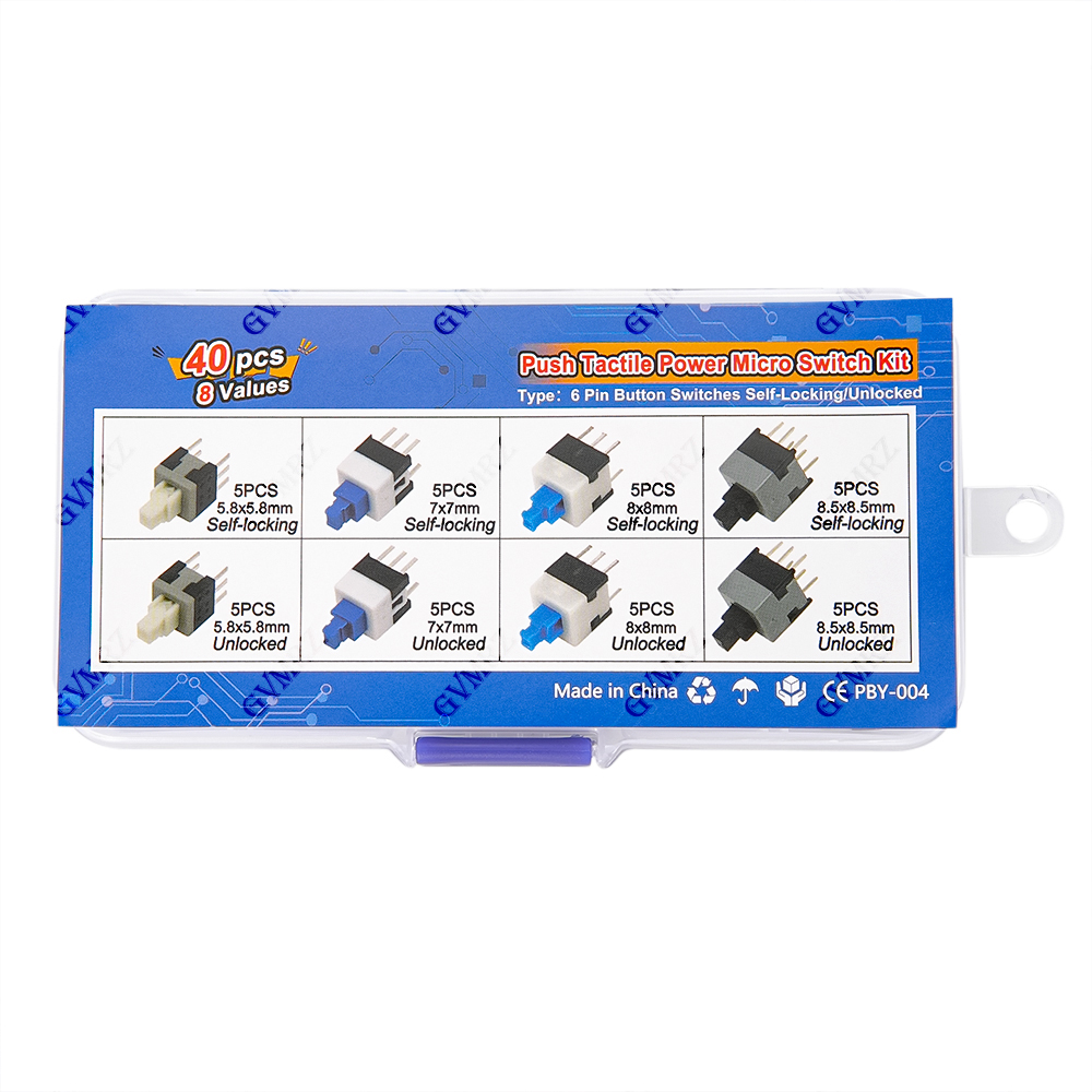 40PCS 8Values Push Tactile Mic - Diy Electronics Project Kit review and price