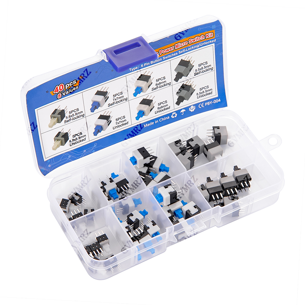 40PCS 8Values Push Tactile Mic - Diy Electronics Project Kit review and price