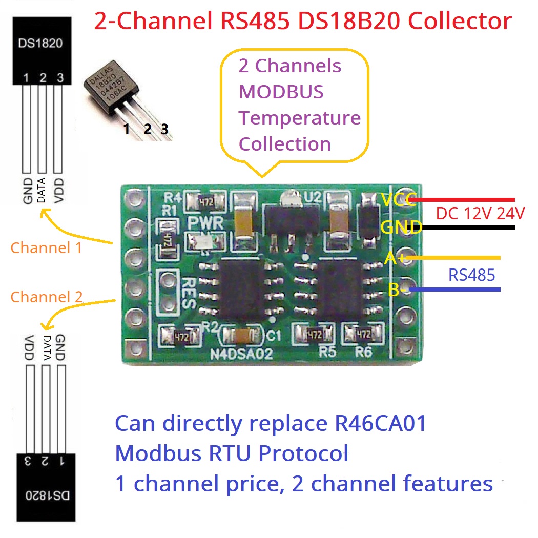 DS18B20 RS485 Adapter Board fo - Ds18B20 Temperature Sensor review and price