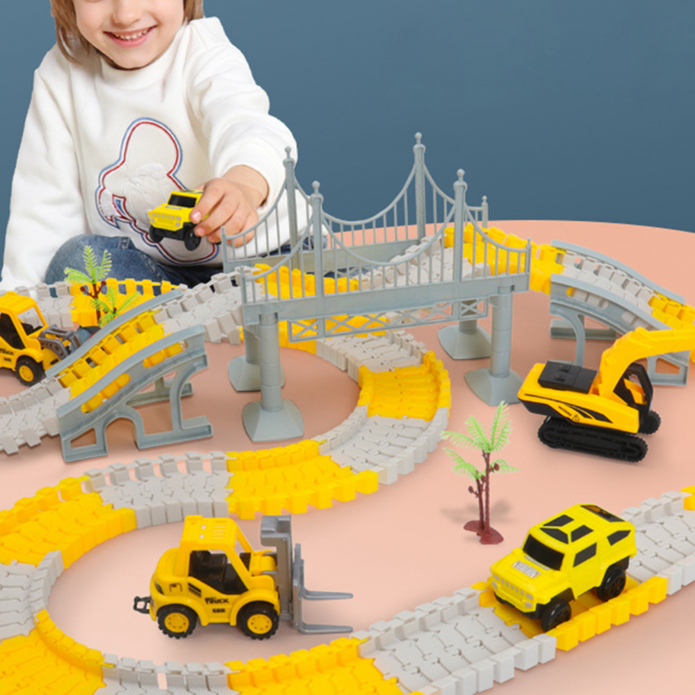 Kid Educational Toy Track Car  - Diy Electric Car review and price