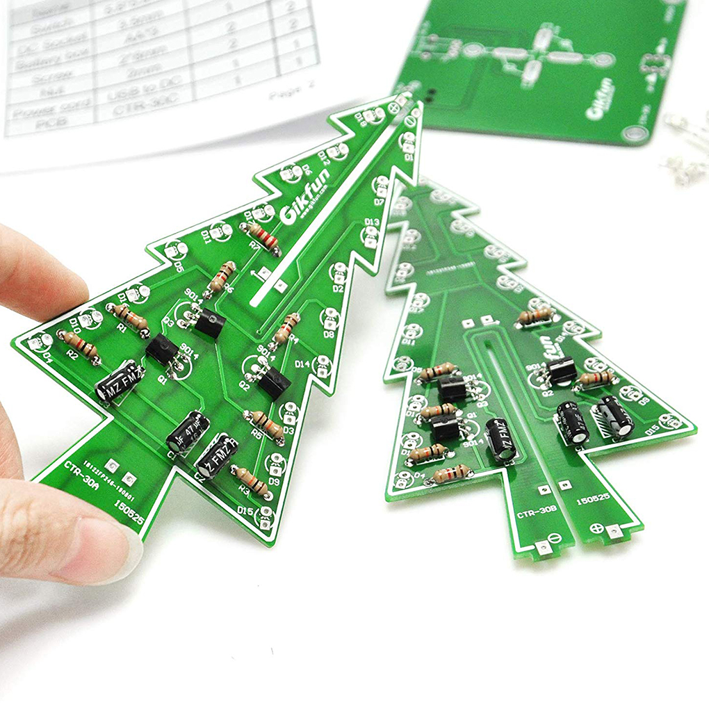 DIY Christmas Tree LED Flash K - Diy Electronics Tools review and price