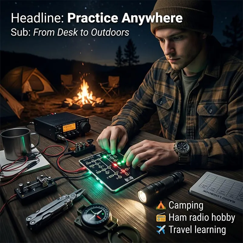 Morse Code Trainer Card Pro Le - Diy Electronics Projects For Adults review and price