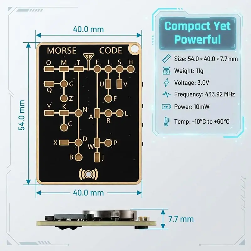 Morse Code Trainer Card Pro Le - Diy Electronics Projects For Adults review and price