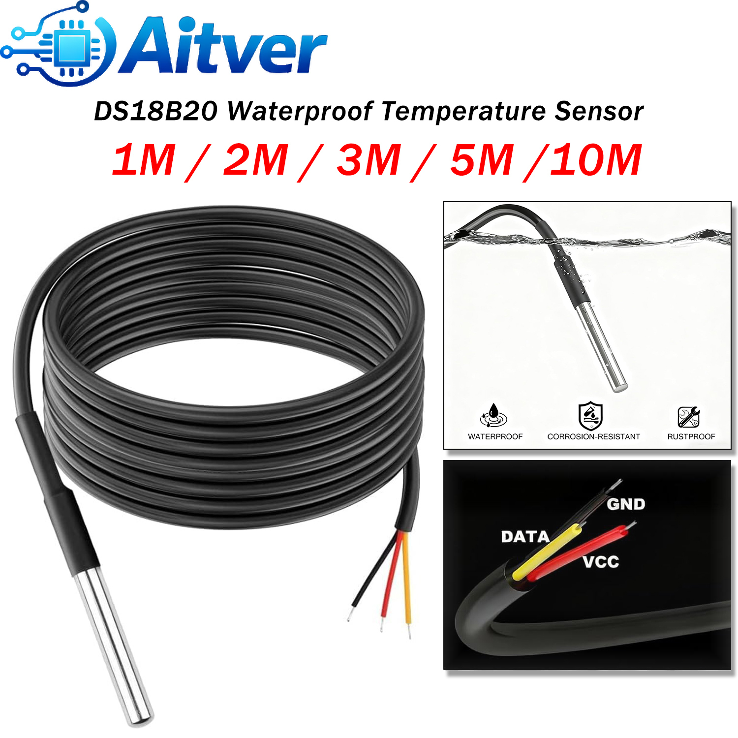 DS18B20 Waterproof Temperature - Ds18B20 Temperature Sensor review and price