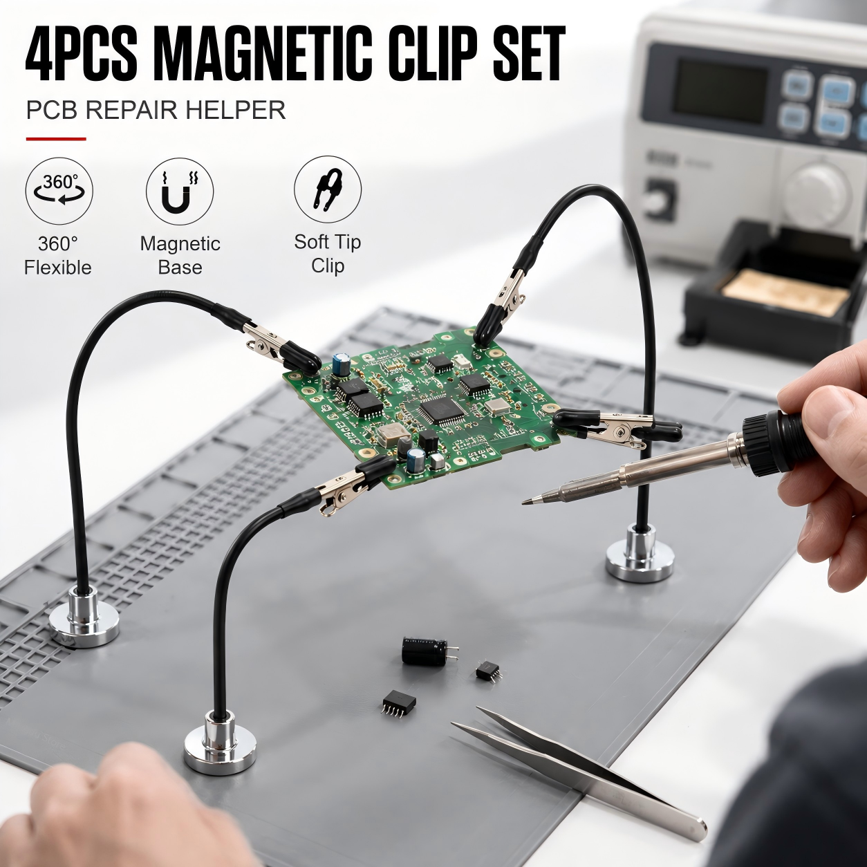 Magnetic Soldering Third Hand  - Diy Electronics Tools review and price