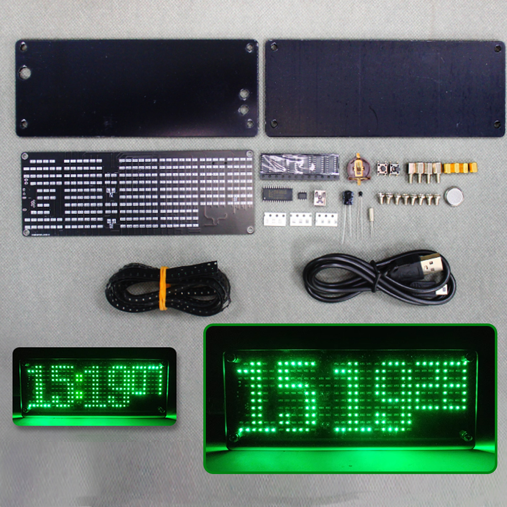 DIY Digital Dot Matrix Clock E - Diy Electronics Kits For Kids review and price