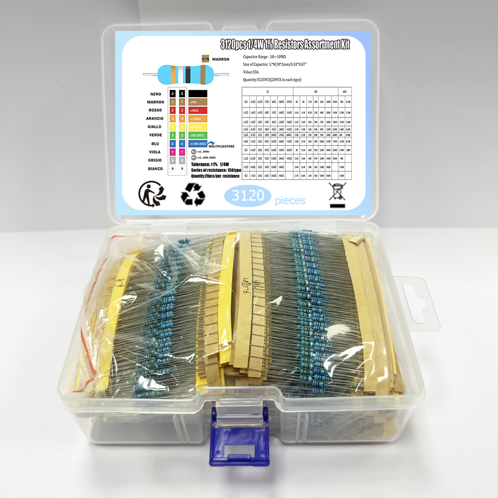 3120pcs 156 Value 1/4 Watt Met - Diy Electronic Components review and price