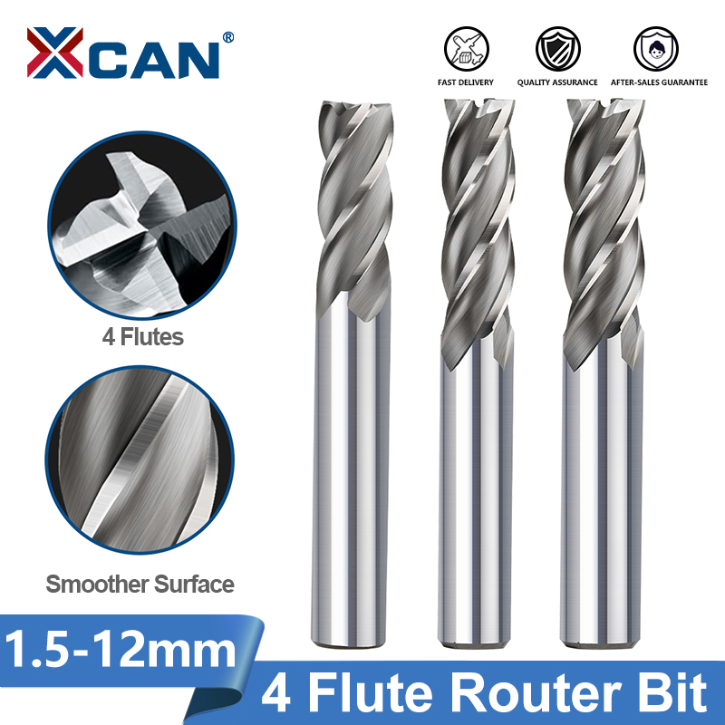 XCAN 4 Flute End Mills HSS M2  - Diy Cnc Router Electronics review and price