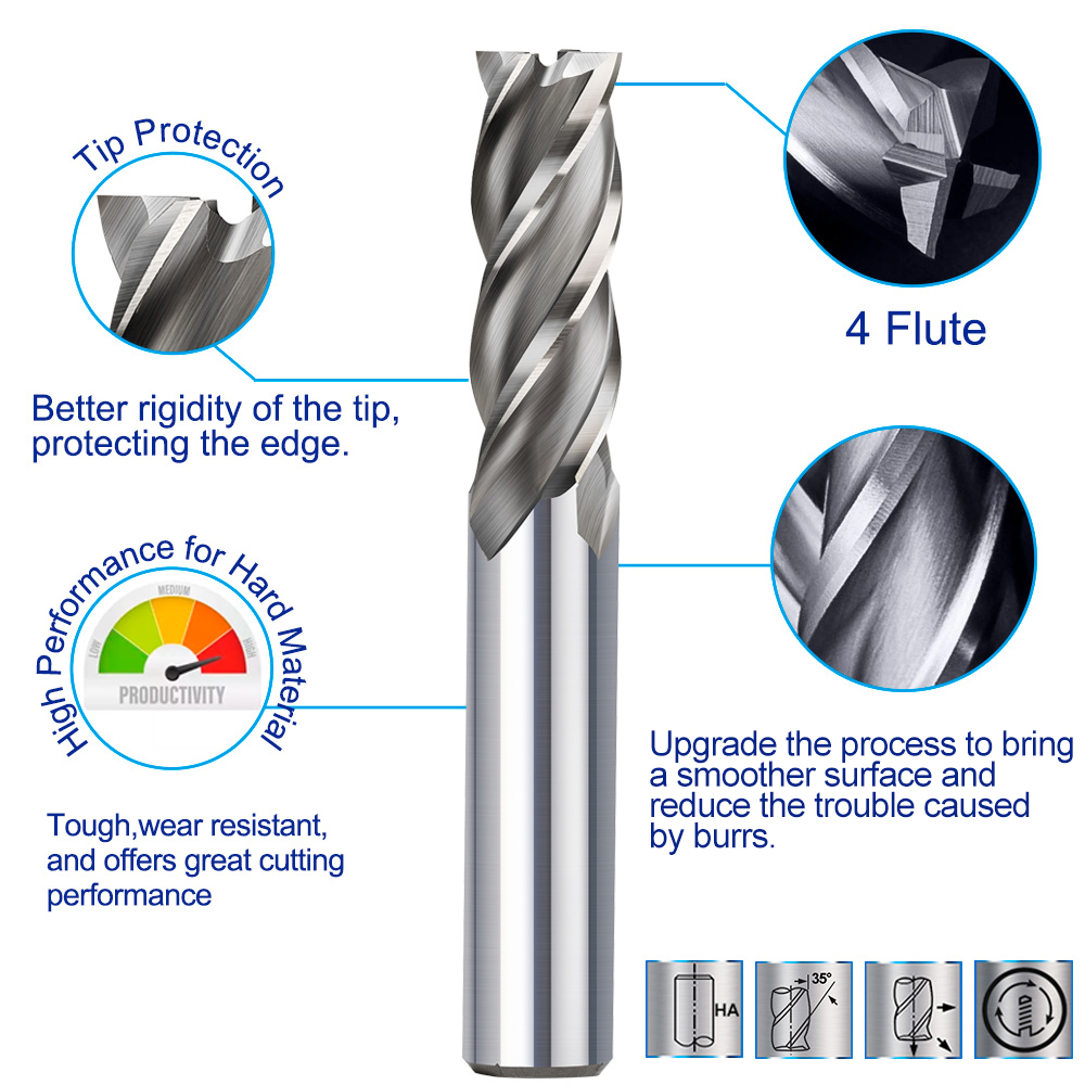 XCAN 4 Flute End Mills HSS M2  - Diy Cnc Router Electronics review and price