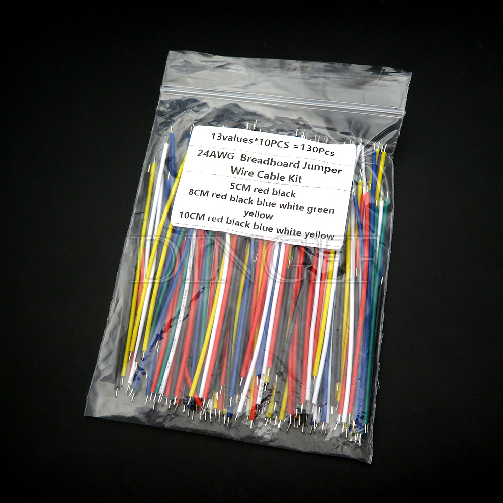 130Pcs 24AWG Breadboard Jumper - Diy Electronics Breadboard review and price
